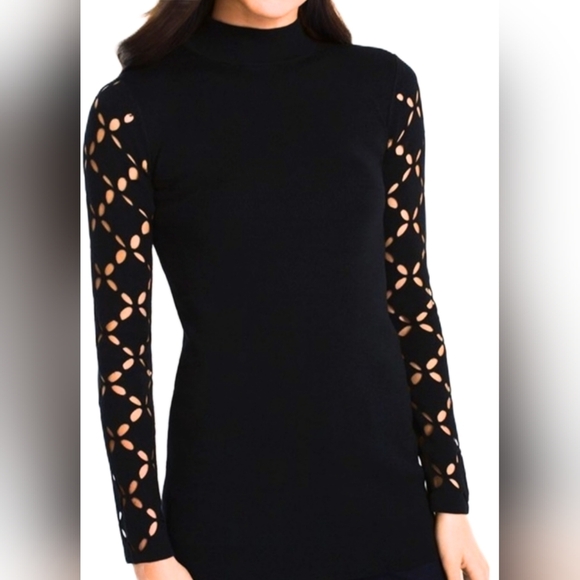 WHBM Mock Neck Tunic Sweater - Picture 1 of 8